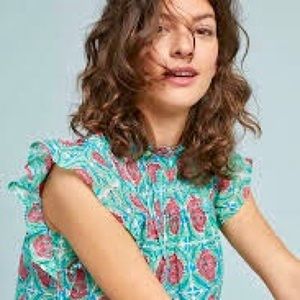 Banjanan Helena Ruffled Blouse Size XS